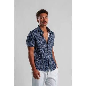 NEW STONE ROSE nova flight & flora shirt in dark denim